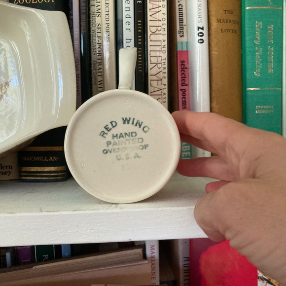 RARE Mid-century modern Redwing serving dish & 2 mugs - Picture 3 of 8